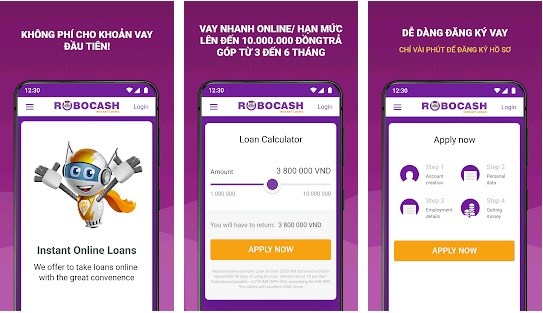 App vay nhanh hỗ trợ nợ xấu Robocash